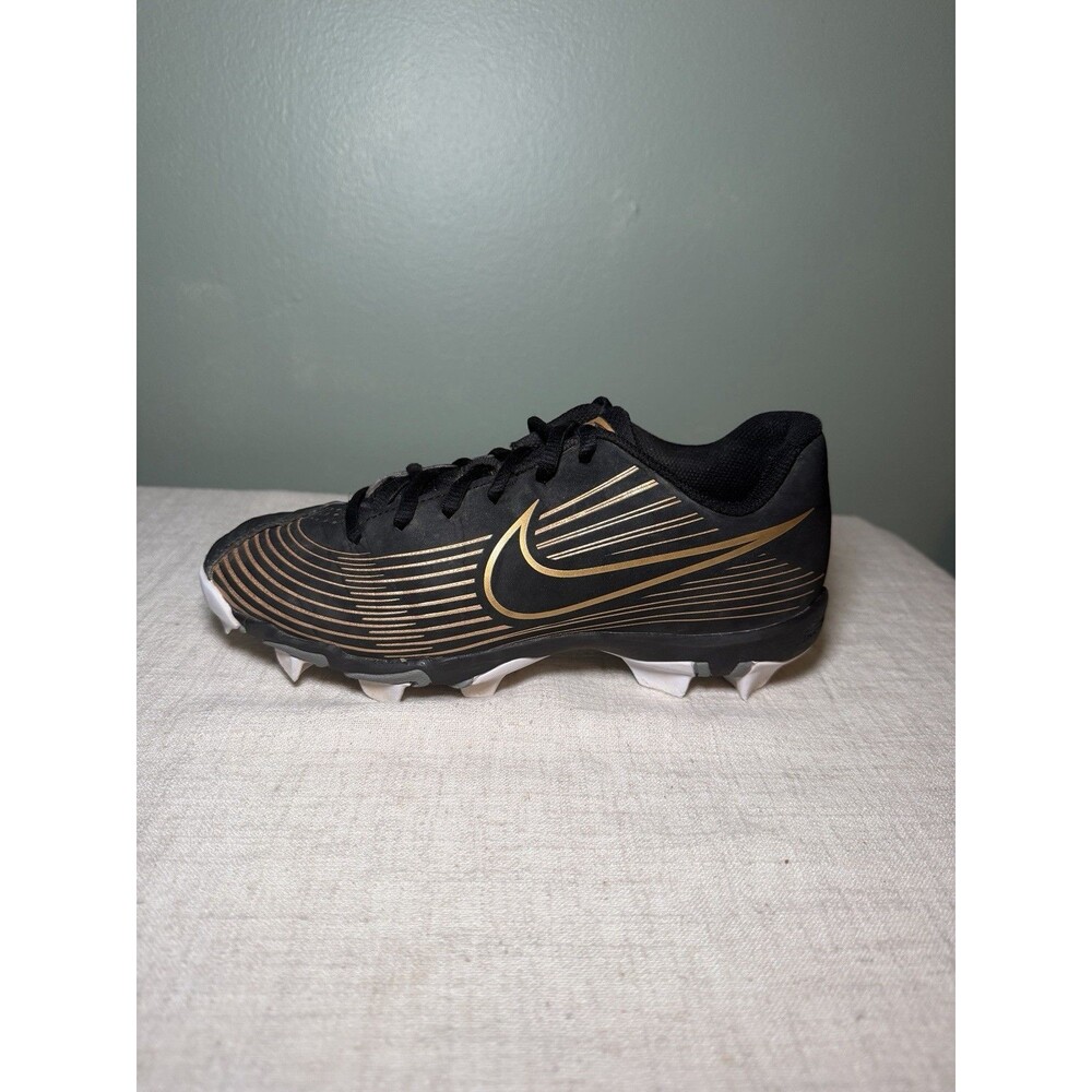 Nike Hyperdiamond 3 Keystone Softball Cleats Black Metallic Gold 4.5Y